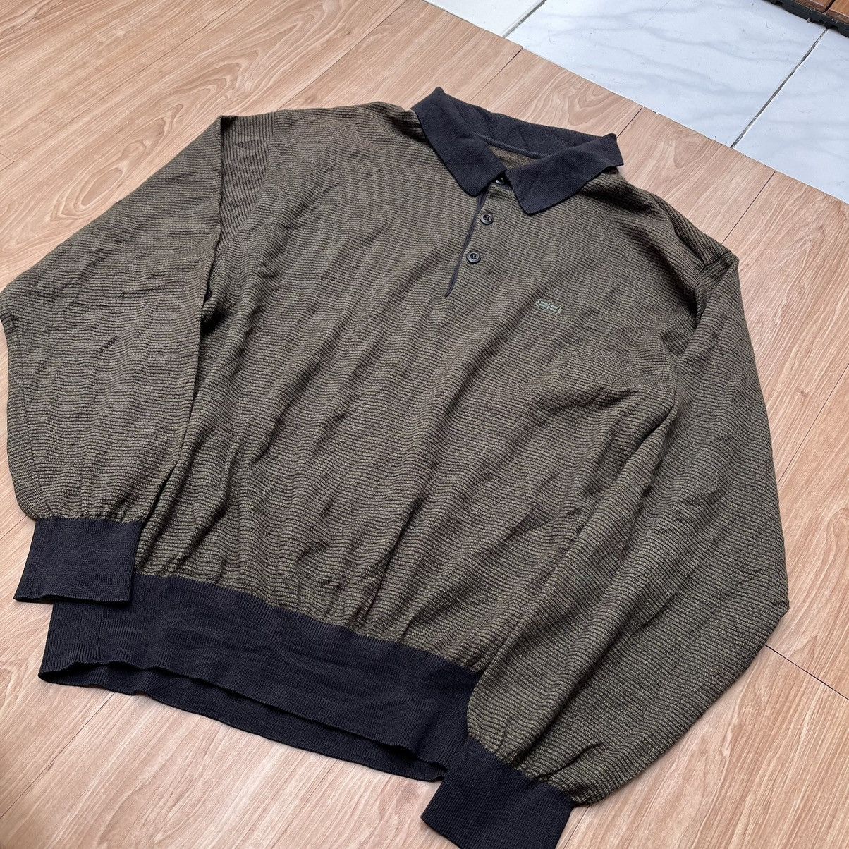 Balenciaga × Vintage Vintage Balenciaga Golf Button Collar Knitwear (UNISEX) Size US M / EU 48-50 / 2 - 8 Thumbnail