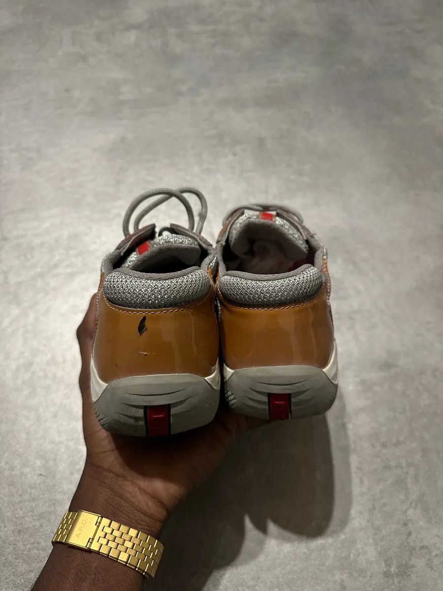 Prada 2000s Prada Americas Cup Light Brown Leather Sneakers Size US 8 / IT 38 - 4 Thumbnail