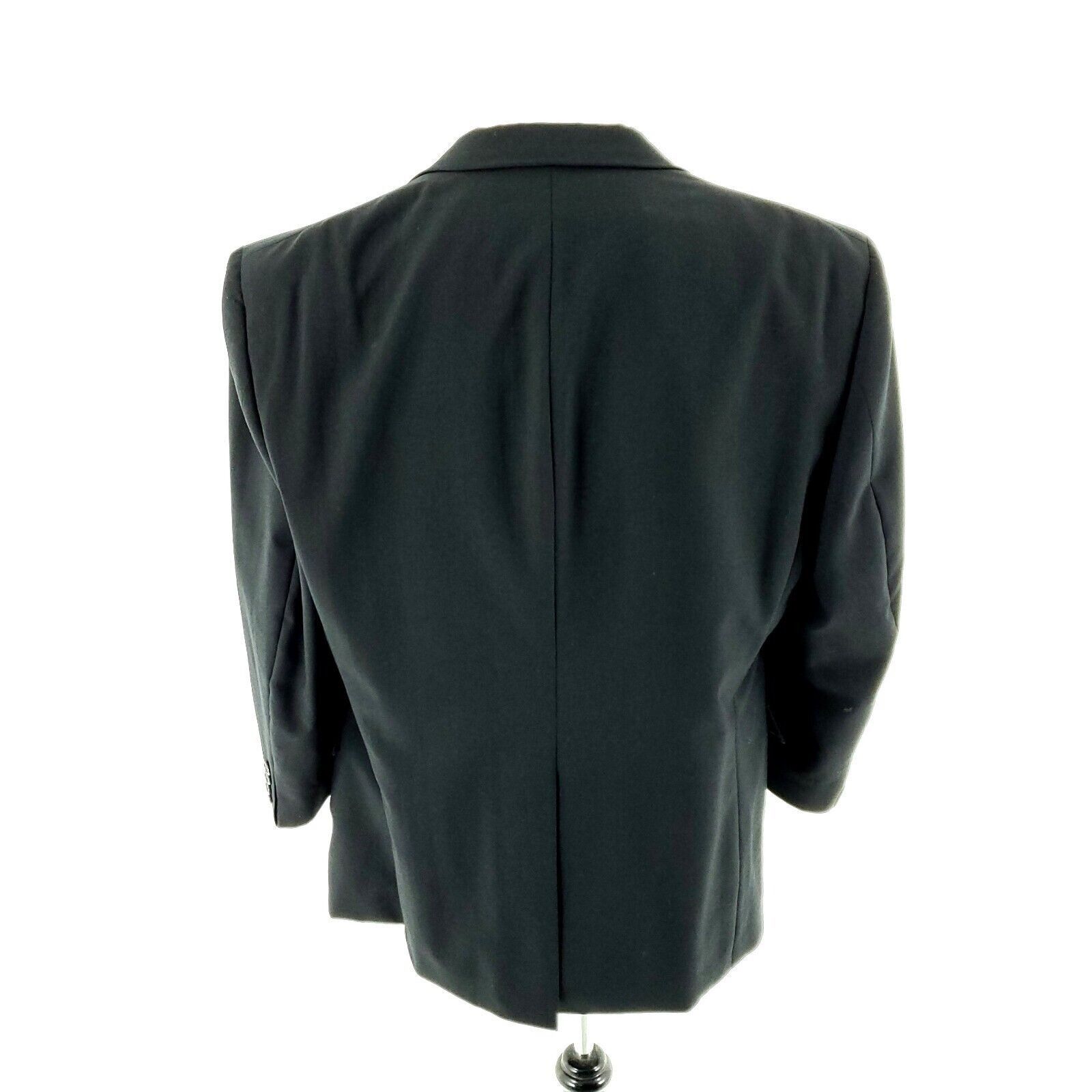 Hart Schaffner Marx Hart Schaffner Marx Wool 2 Button Blazer 44R Charcoal Gray Size 44R - 5 Thumbnail