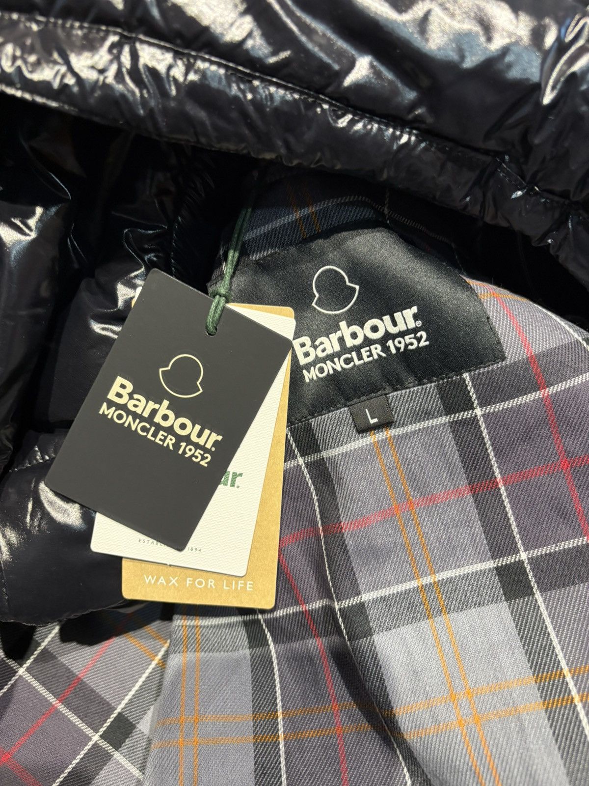 Barbour × Moncler Genius Moncler Genius X Barbour 1952 Leopard down jacket Size US L / EU 52-54 / 3 - 12 Thumbnail