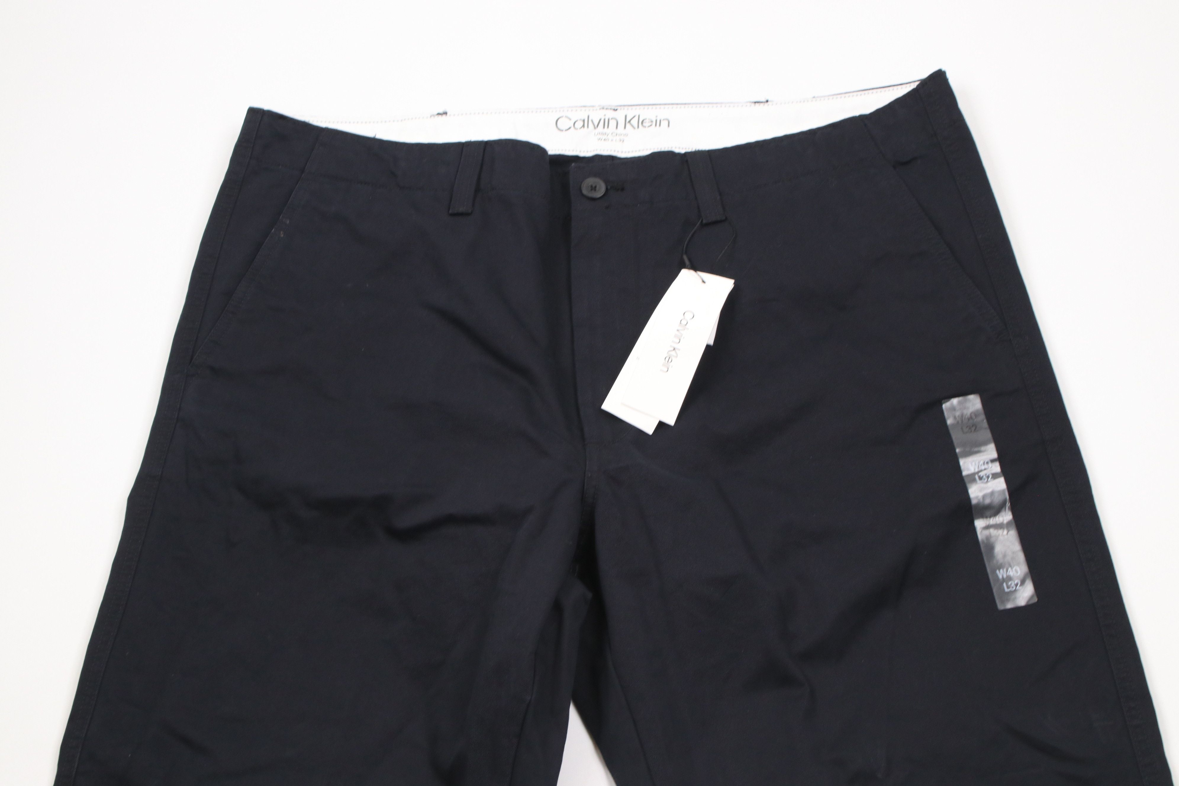 Calvin Klein × Vintage Deadstock Vintage Y2K Calvin Klein Utility Chino Pants Black Size US 40 / EU 56 - 2 Thumbnail