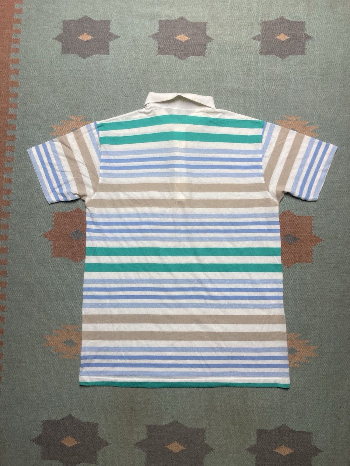 Vintage Vintage 80s polo shirt striped soft golf Van Heusen large Size US L / EU 52-54 / 3 - 8 Thumbnail