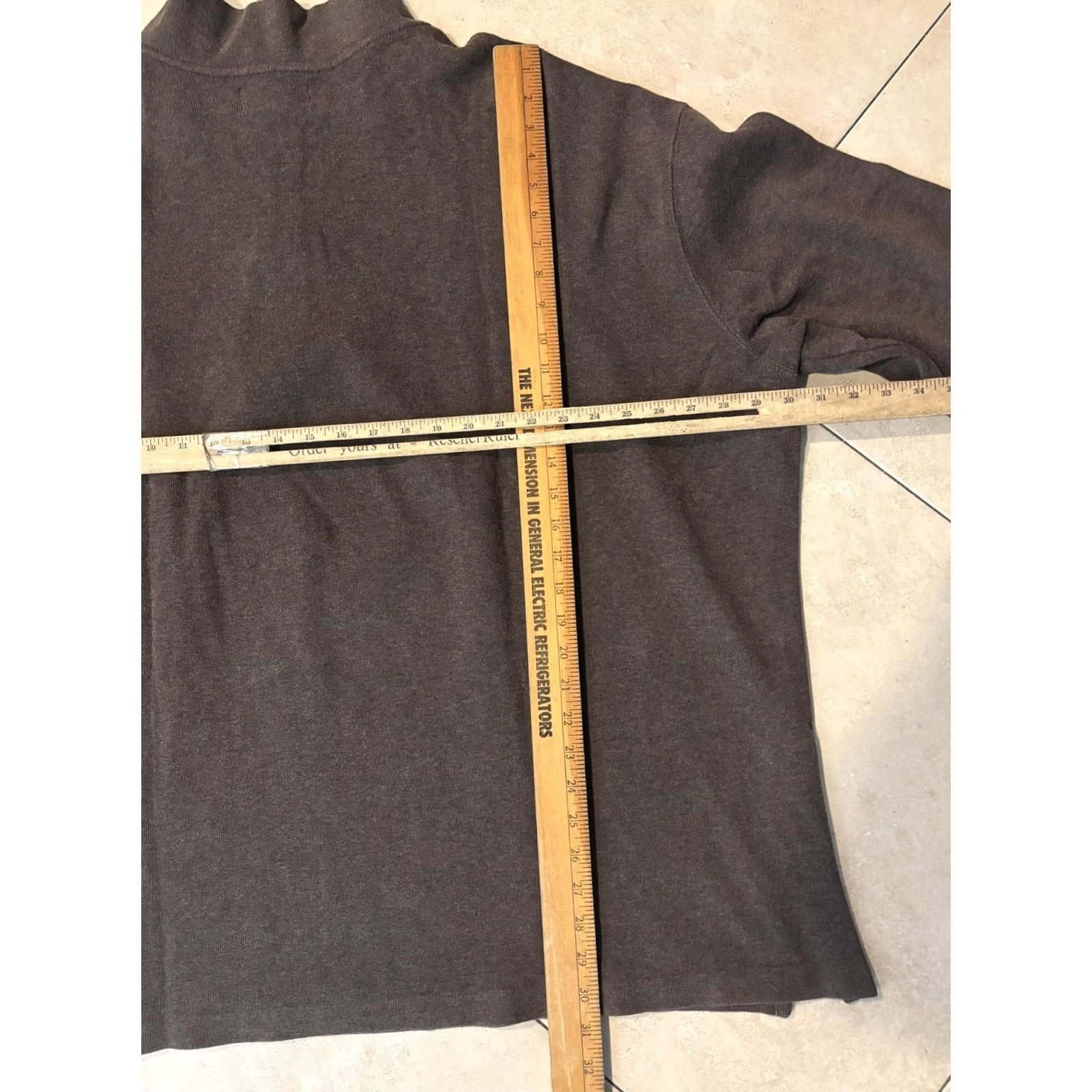 Polo Ralph Lauren Polo Ralph Lauren Mens Big 3X Brown Quarter Zip Pullover Sweater Mock Neck Logo Size US XXL / EU 58 / 5 - 6 Thumbnail