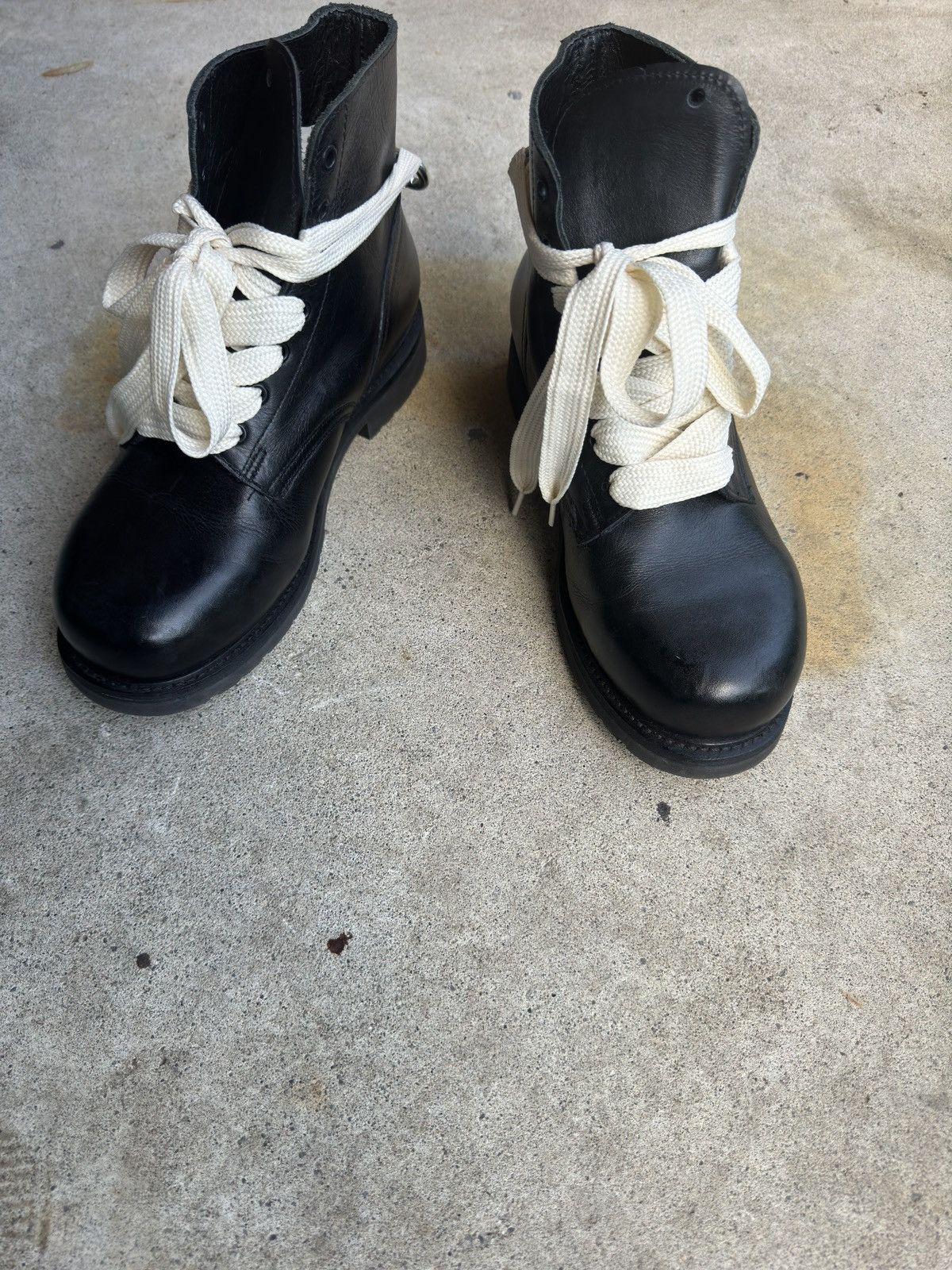 Other 1980s Vintage Leather Combat Ankle Boots Size US 8 / EU 41 - 17 Thumbnail
