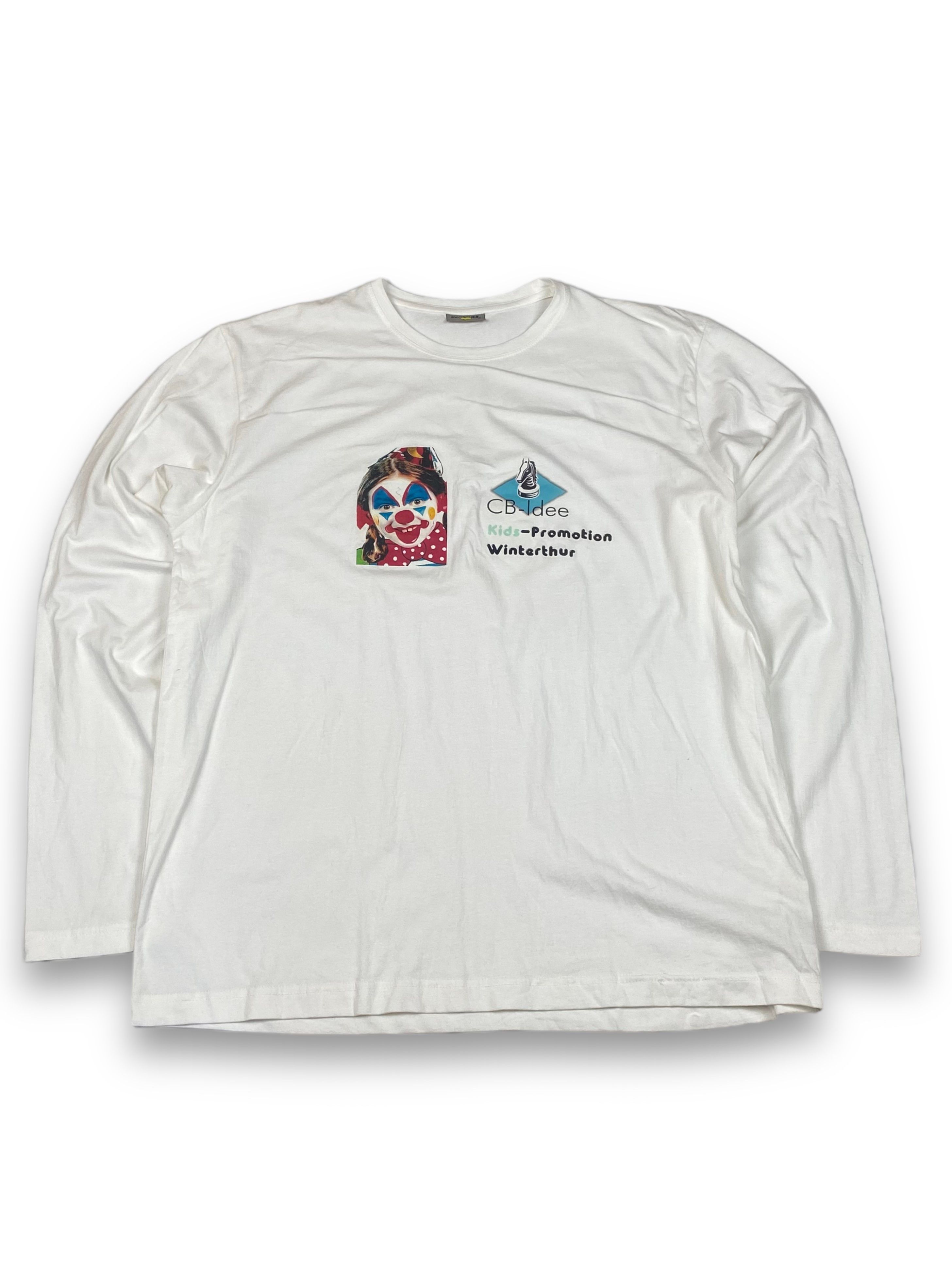 Other Vintage Switcher Funny Clown Kid White Longsleeve M696 Size US XL / EU 56 / 4 - 1 Thumbnail