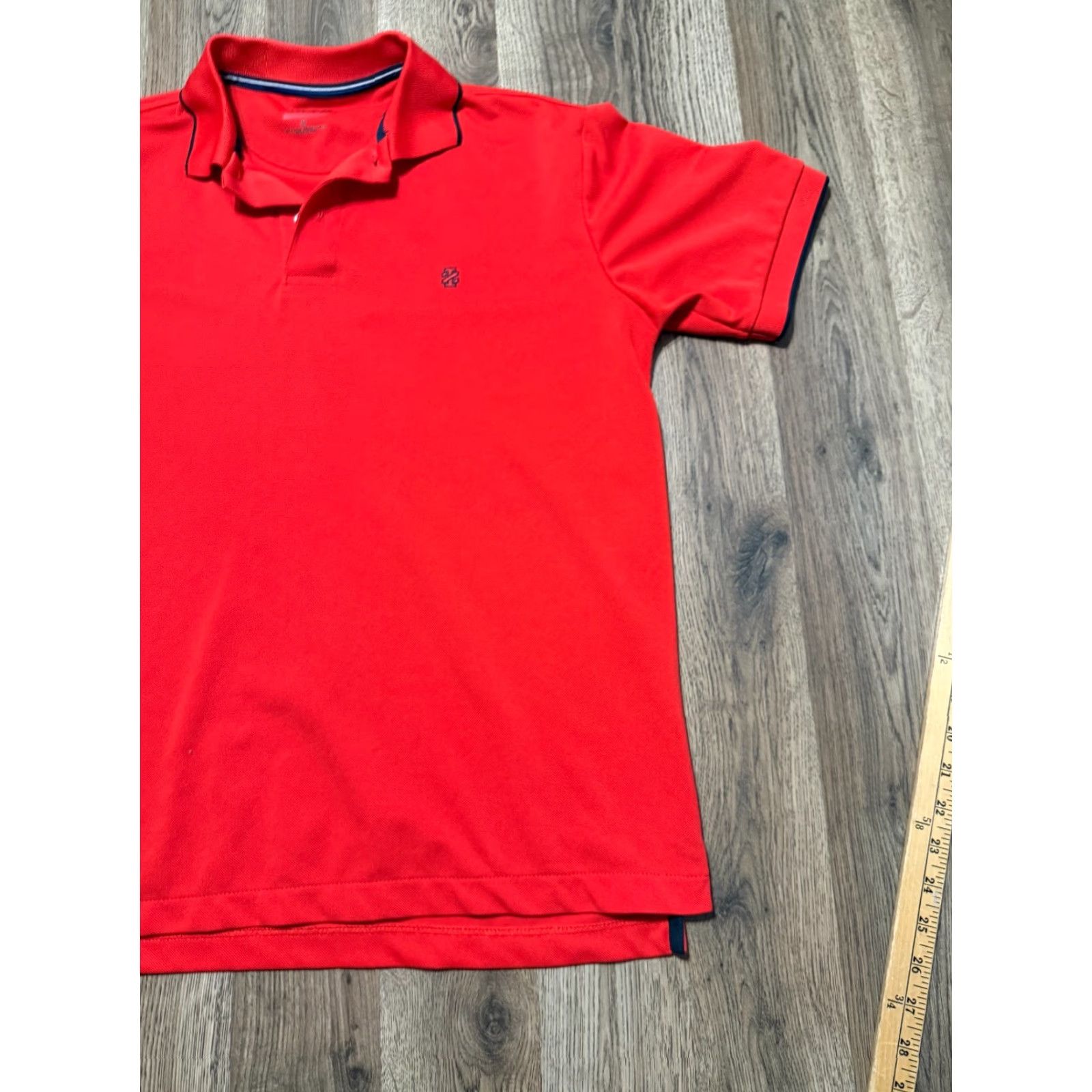 Izod IZOD Shirt Polo Shirt, Men's Medium Red Short Sleeve, Logo, Casual Golf, Regular, Polyester, IZOD Size US M / EU 48-50 / 2 - 5 Thumbnail