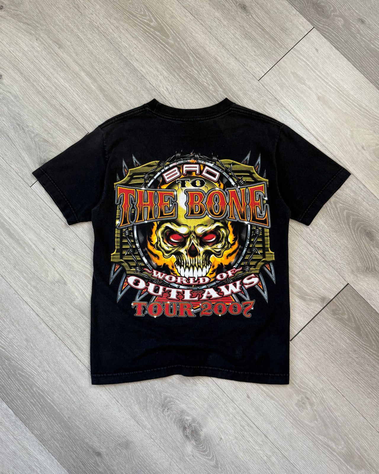 Vintage 2007 World of Outlaws Tour Sprint Car Racing T-Shirt - Small Size US S / EU 44-46 / 1 - 2 Thumbnail