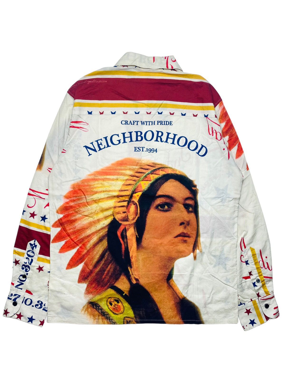 Hysteric Glamour 2000s Neighborhood - Indian Girl Button Shirt Size US M / EU 48-50 / 2 - 3 Thumbnail