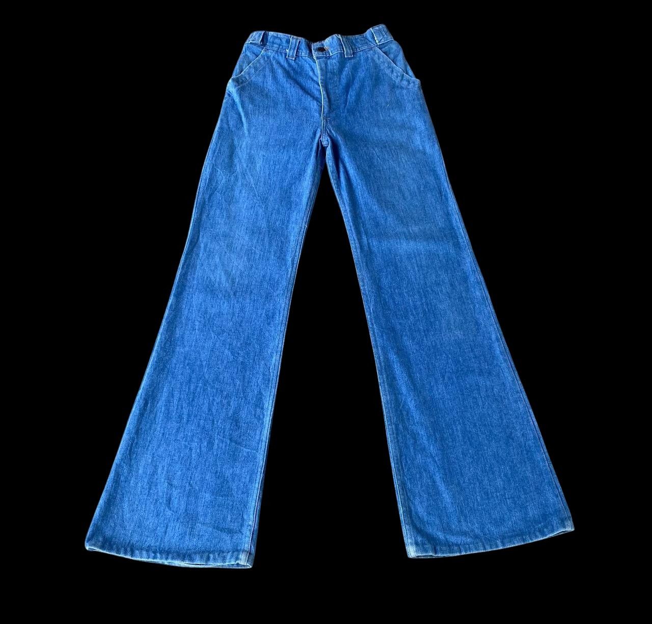 Levi's Vintage Clothing RARE 70S LEVIS 648 FLARE DENIM ORANGE TAG ZIP TALON Size US 29 - 11 Thumbnail