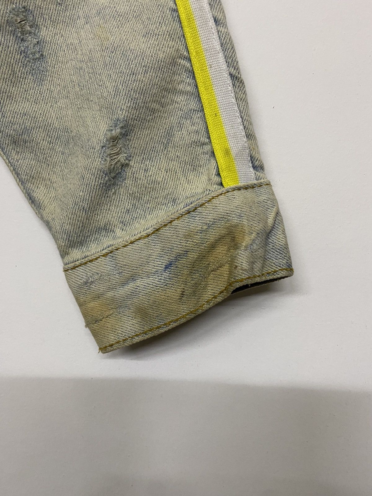 Zara Distressed Style Zara Man Blue Faded Denim Jacket Size US XL / EU 56 / 4 - 4 Thumbnail