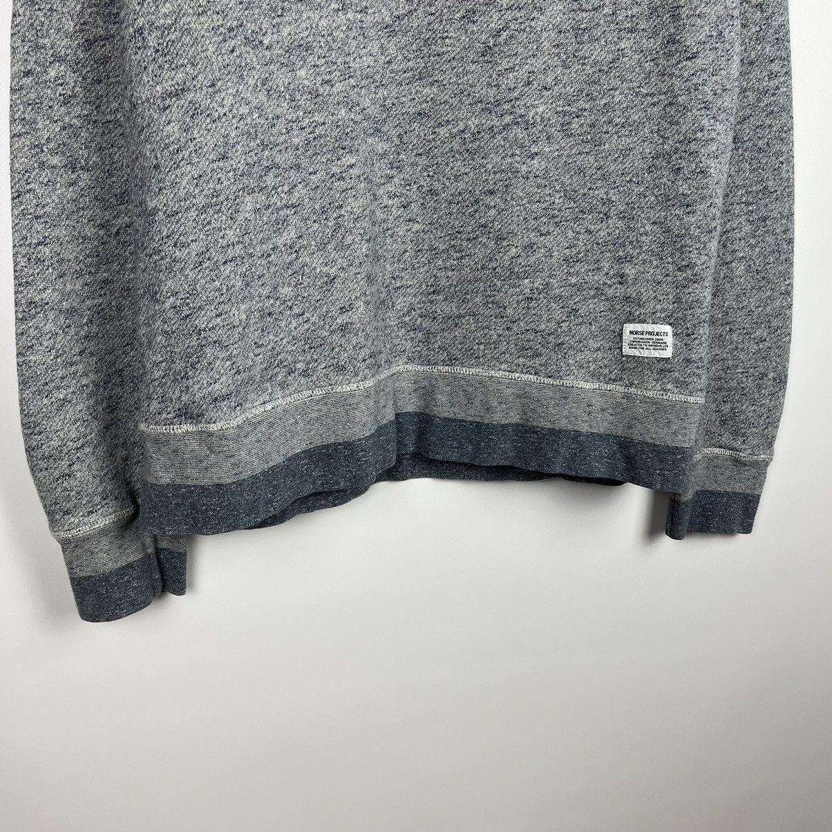 Norse Projects Designer Norse Project Textured Sweatshirt Basic Blue Raglan Size US S / EU 44-46 / 1 - 4 Thumbnail