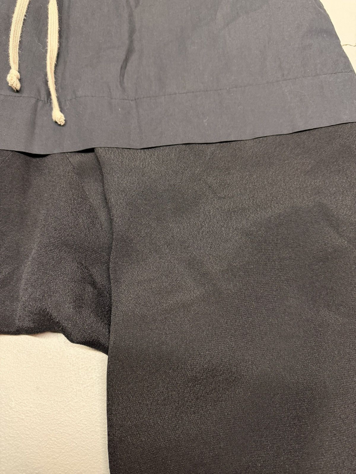 Rick Owens FW10 GLEAM Skirted Silk Cropped Dropcrotch Pants Size US 32 / EU 48 - 2 Thumbnail