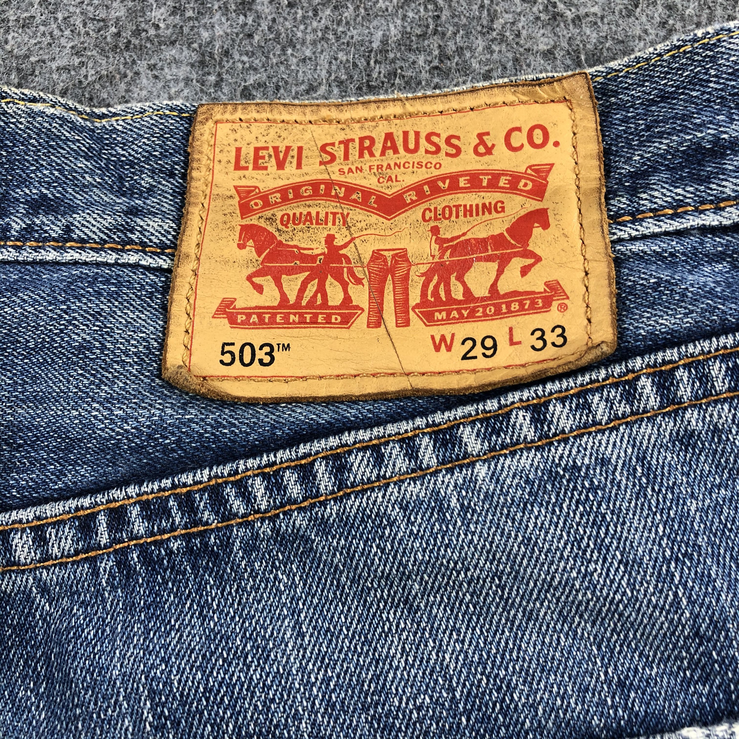 Levi's Vintage Blue Wash Levis 503 Jeans-J1779 Size US 31 - 5 Thumbnail