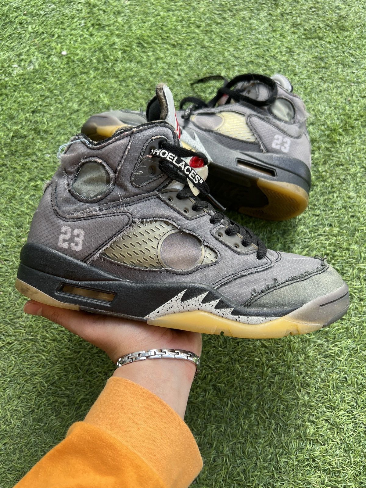 Nike OFF-WHITE x Air Jordan 5 Retro SP 'Muslin' CT8480-001