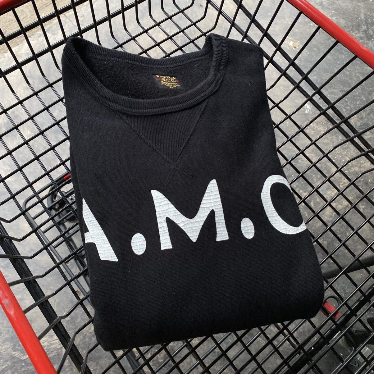 WEST RIDE A.M.C. Black Logo Print Long Sleeve Sweater Size US XXS / EU 40 - 14 Thumbnail