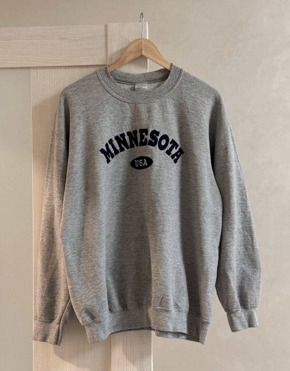 Vintage Vintage Grey Minnesota Spellout Hoodie Crazy USA Size US L / EU 52-54 / 3 - 6 Thumbnail