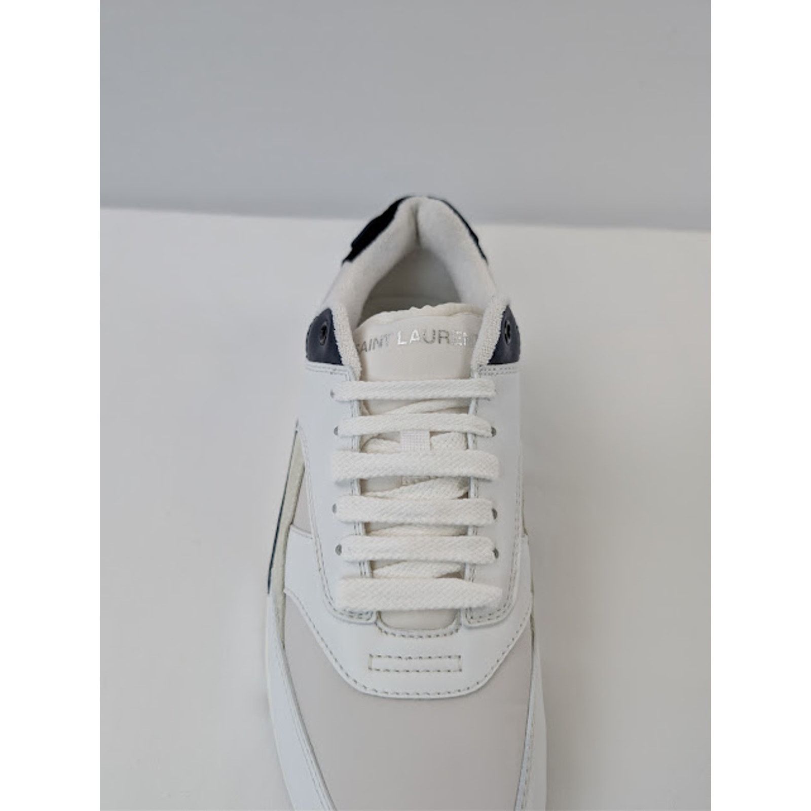 Saint Laurent Paris o1rshd1 Bump 15 Low-Top Sneaker in Blanc Optique / Soft A Size US 11 / EU 44 - 15 Thumbnail