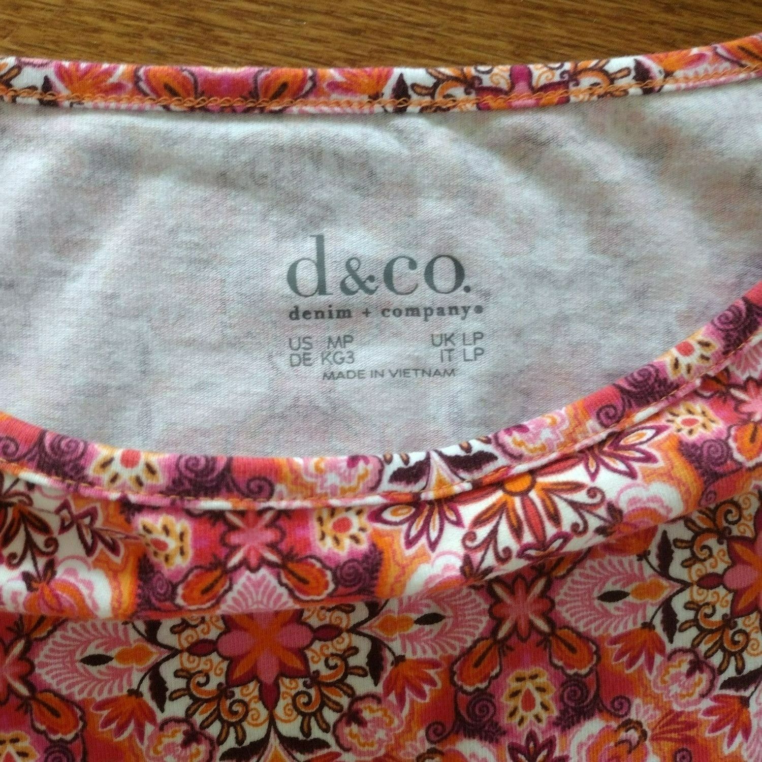 Other Denim & Co Womens Perfect Jersey Boat Neck Elbow Sleeve Tuni Size M / US 6-8 / IT 42-44 - 3 Thumbnail