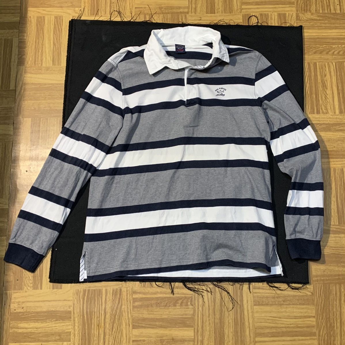 Paul & Shark Paul Shark Rugby Polo Shirt Striped Size XL Size US XL / EU 56 / 4 - 4 Thumbnail