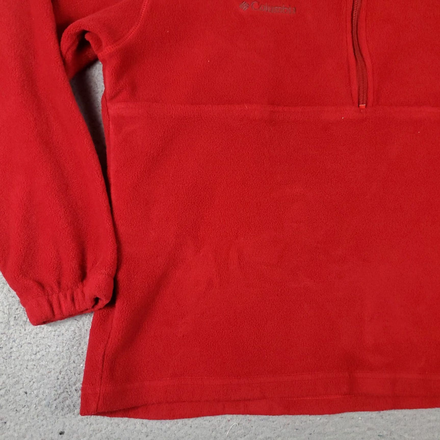 Vintage Columbia Mens Large Red Fleece 1/4 Zip Up Pullover Sweatshirt Sweater Size US L / EU 52-54 / 3 - 4 Thumbnail