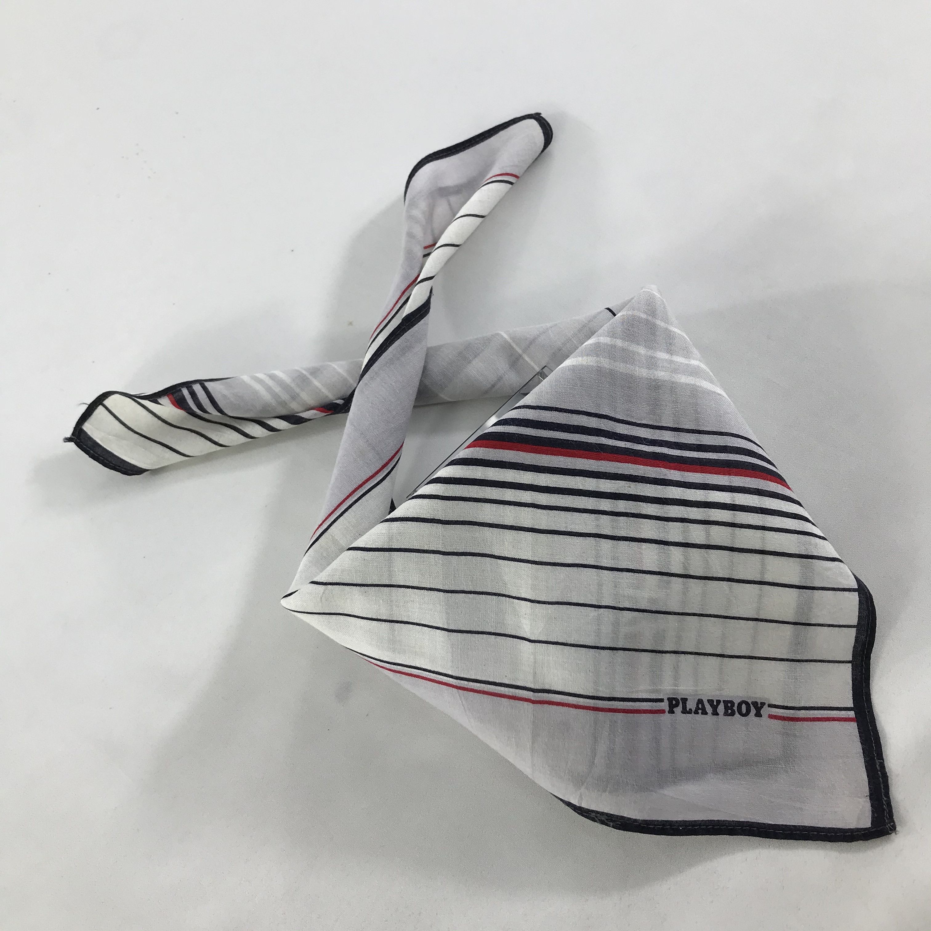Playboy × Vintage Playboy Bandana / Handkerchief / Neckerchief - S1280 Size ONE SIZE - 5 Thumbnail