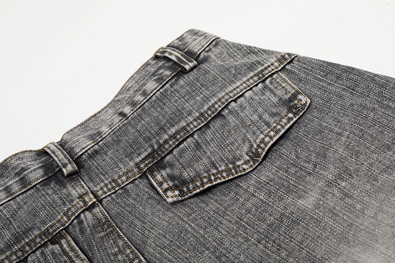 Vintage Men's American Retro Patchwork & Distressed Curved-Leg Jeans Size US 32 / EU 48 - 4 Thumbnail