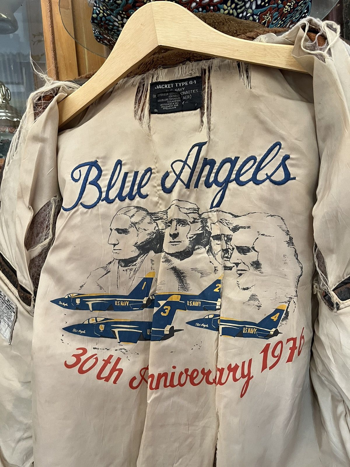 Avirex Vintage Avirex Blue Angels Fighter Pilot Jacket Size US S / EU 44-46 / 1 - 21 Thumbnail