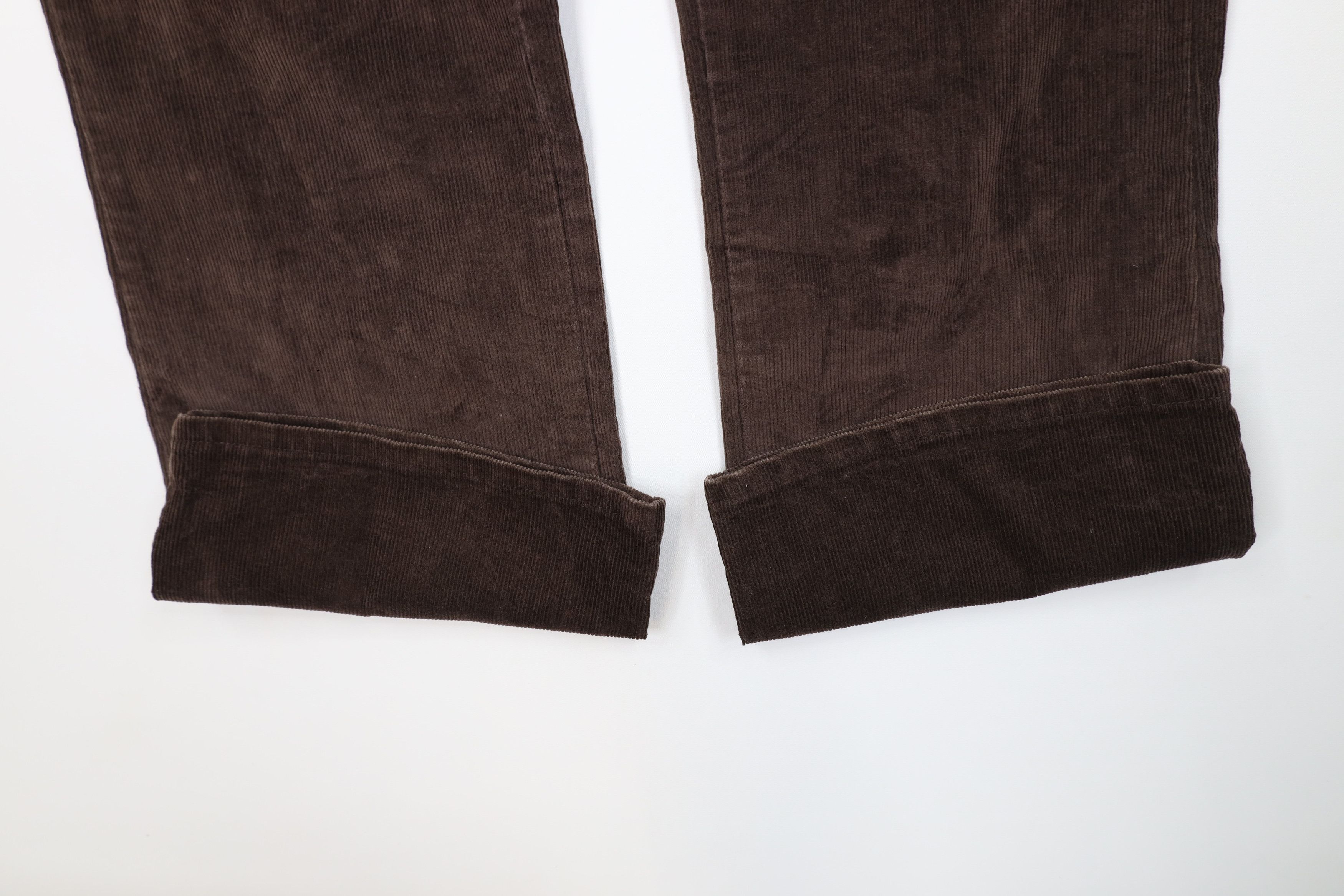 Lee Vintage 70s Lee Wide Leg Corduroy Chino Pants Brown USA Size US 34 / EU 50 - 5 Thumbnail