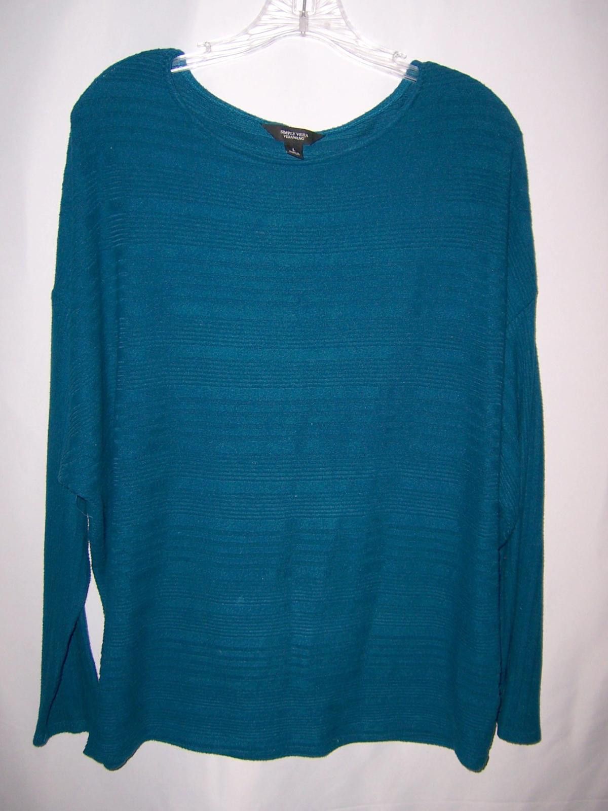 Vera Wang Women's Simply Vera Vera Wang Long Sleeve Cozy Dolman Top L Size L / US 10 / IT 46 - 1 Thumbnail