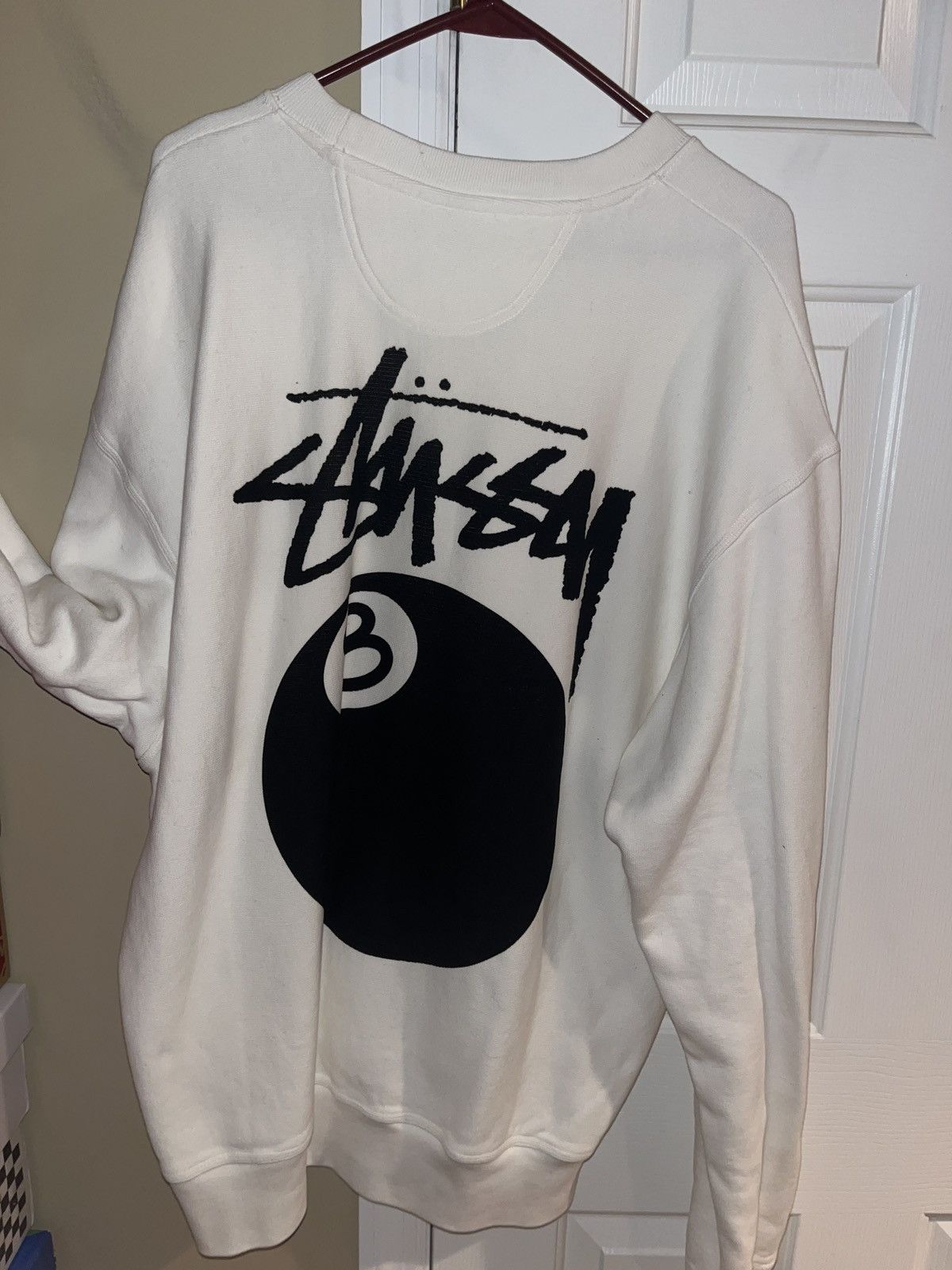 Stussy Stussy 8 Ball crewneck White Pigment Dyed Size US XL / EU 56 / 4 - 2 Thumbnail