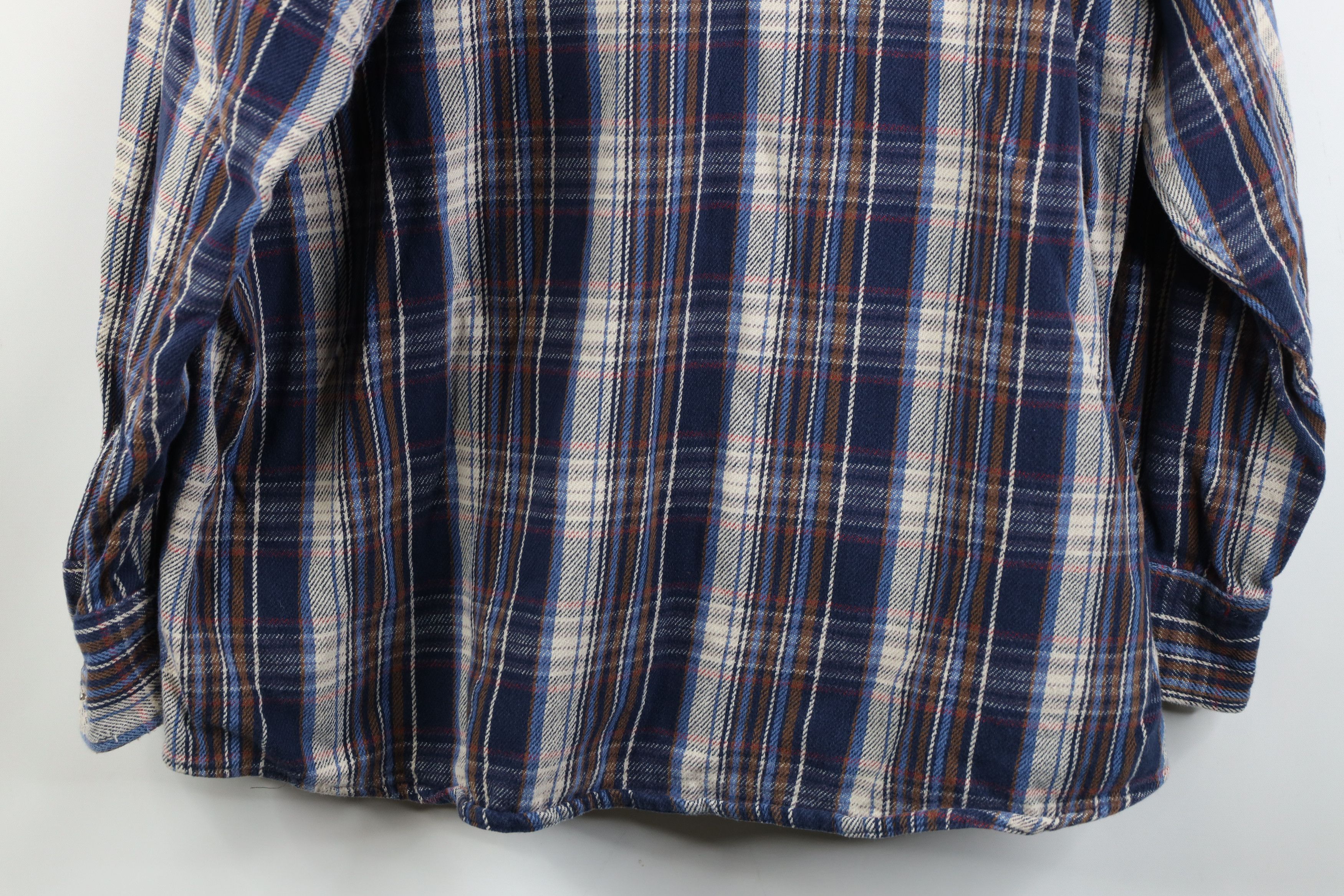 Vintage Vintage 90s Streetwear Flannel Western Snap Button Shirt USA Size US XL / EU 56 / 4 - 15 Thumbnail