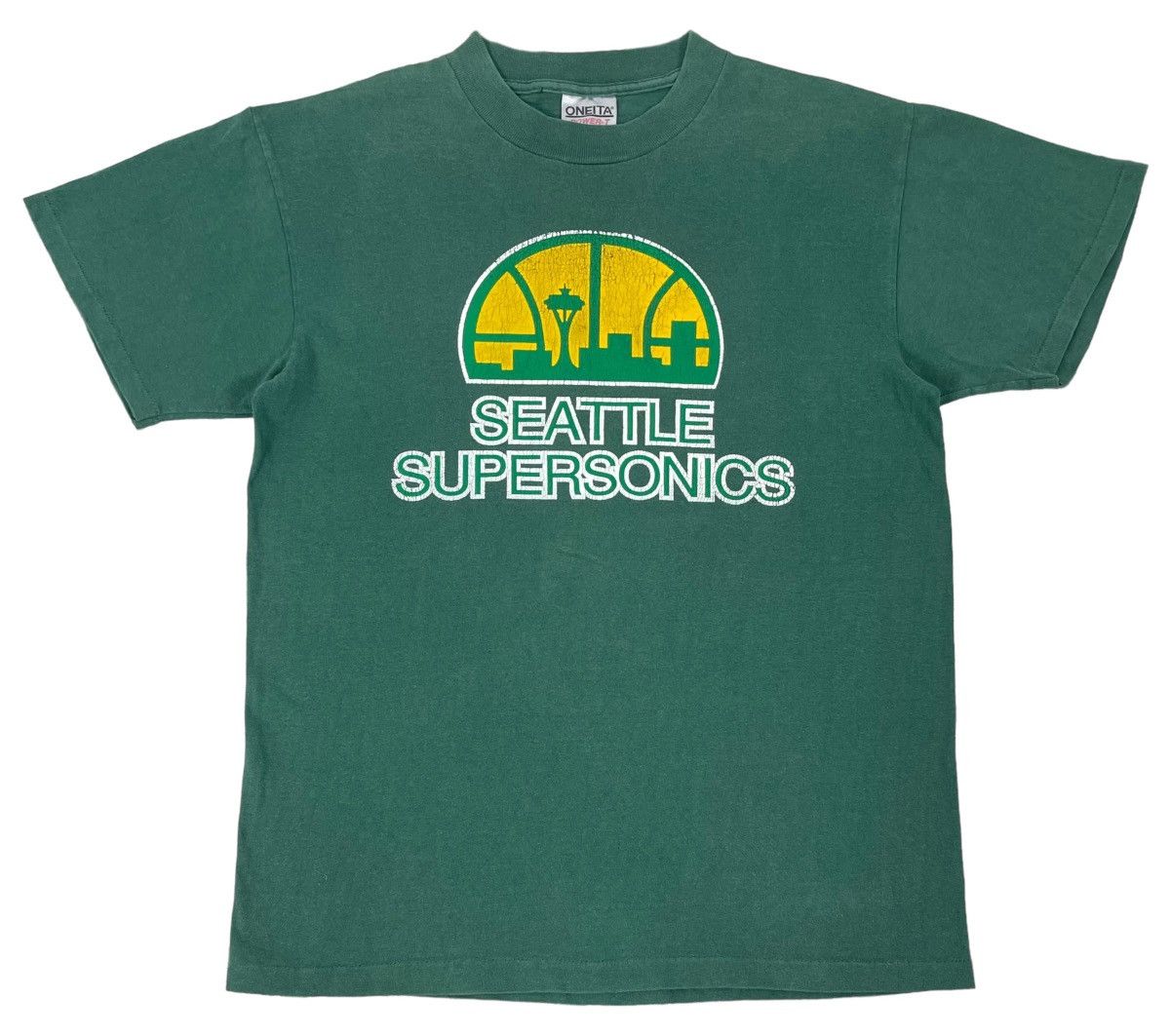 NBA × Vintage 90s Vintage Seattle Supersonics Basketball Team Size US M / EU 48-50 / 2 - 1 Thumbnail