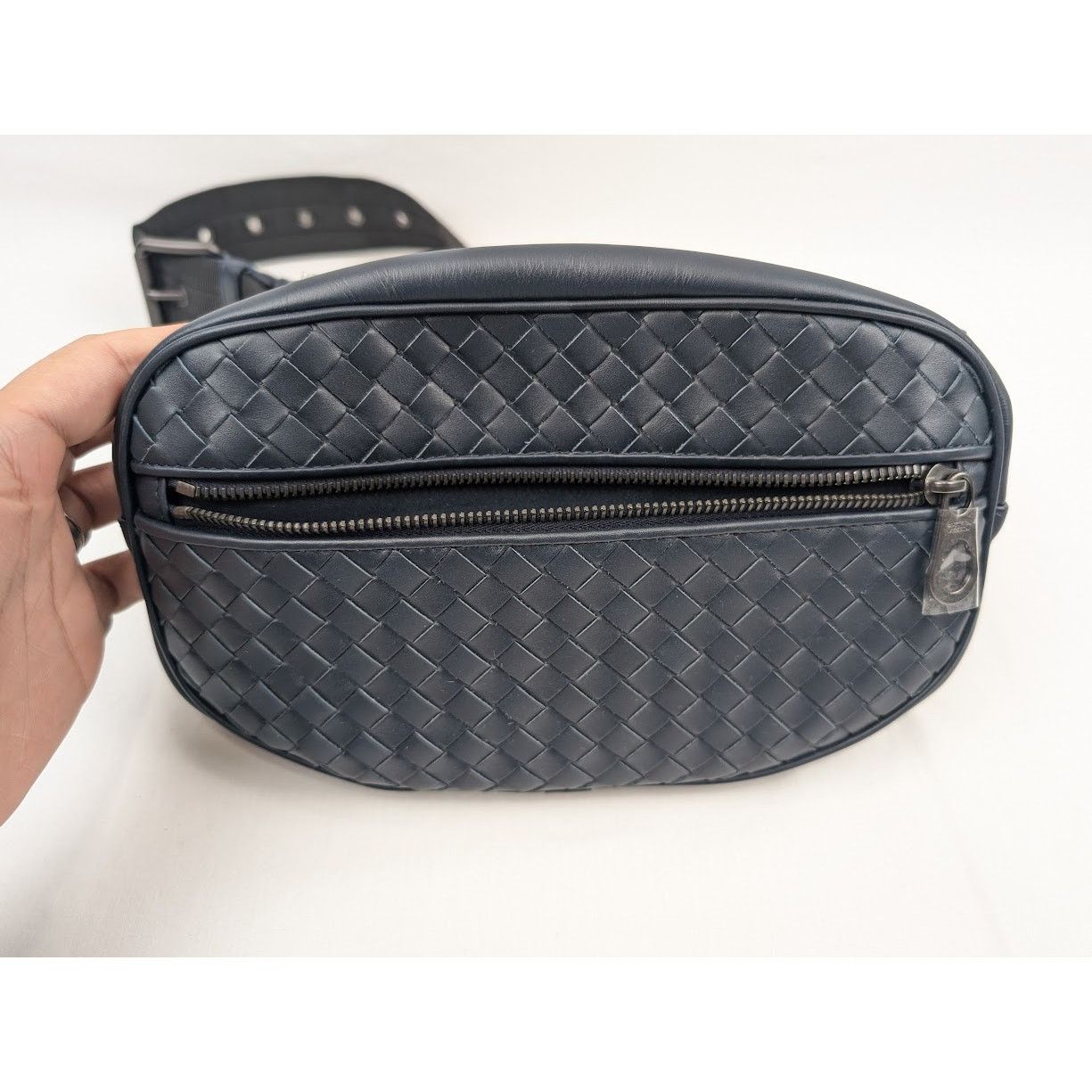 Bottega Veneta o1rshd1 / Intrecciato Ribbon Belt Bag in Dark Blue Size ONE SIZE - 6 Thumbnail