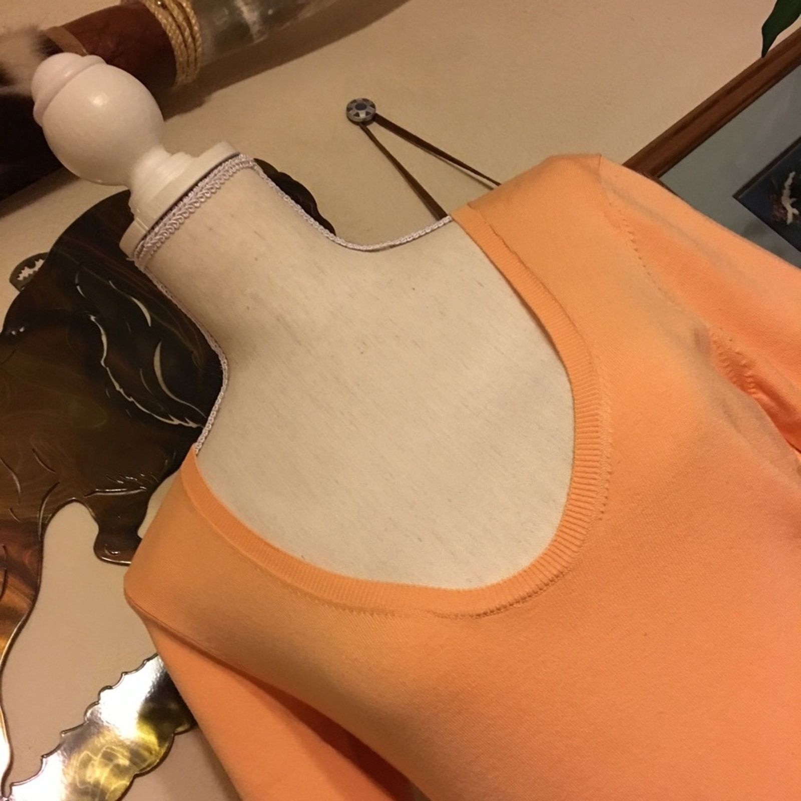 Other Moda international peach silk sweater NWT S Size S / US 4 / IT 40 - 2 Thumbnail