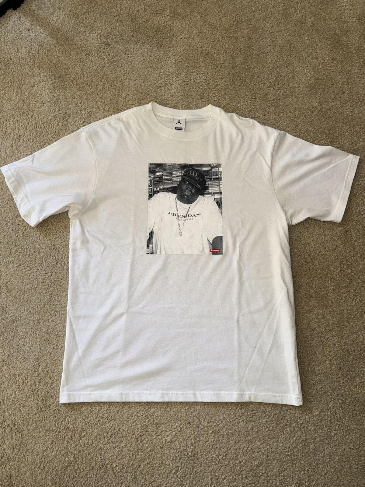 Jordan Brand × Supreme Supreme Jordan Biggie Tee Size US L / EU 52-54 / 3 - 1 Thumbnail