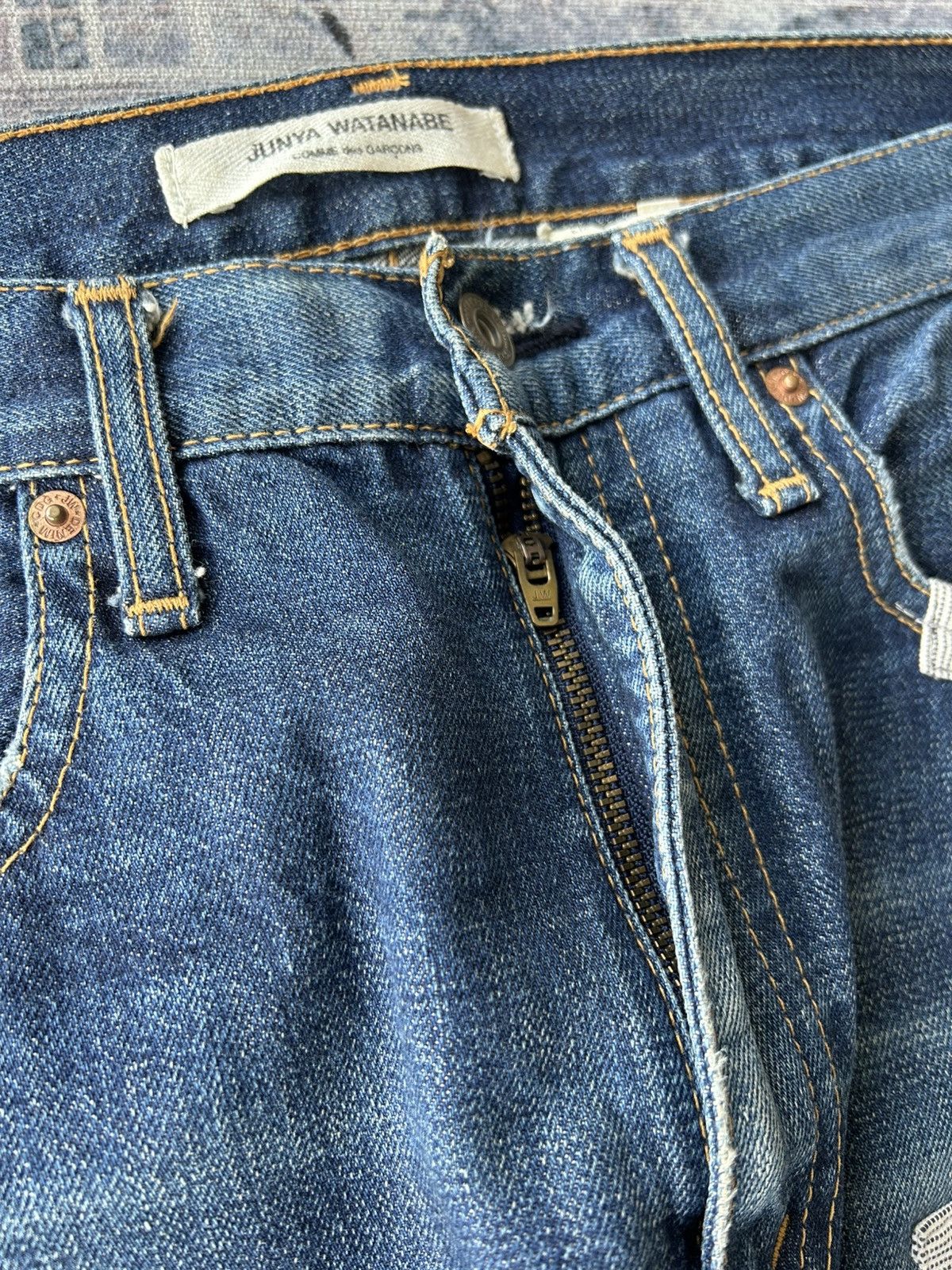 Junya Watanabe AD2011 Junya Watanabe Patchwork Denim Size US 31 - 12 Thumbnail