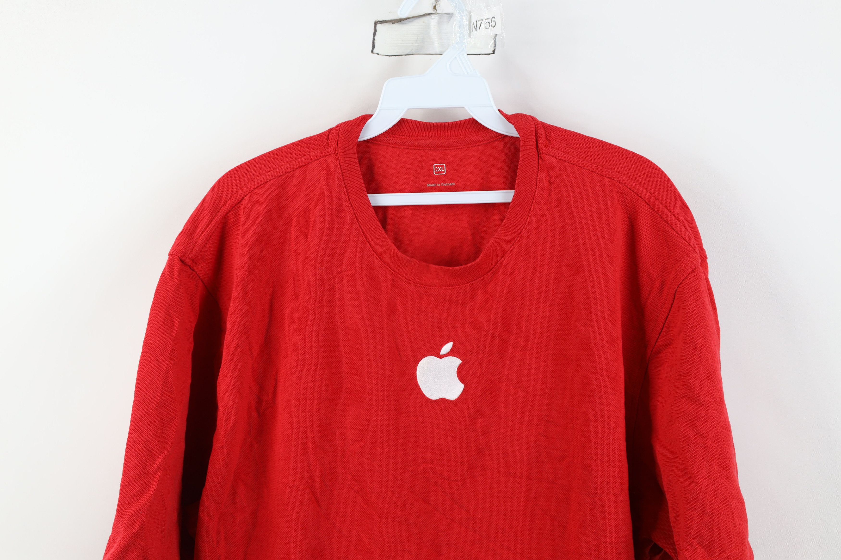 Apple Vintage Y2K Apple Company Apple Logo Thermal Knit T-Shirt Size US XXL / EU 58 / 5 - 2 Thumbnail