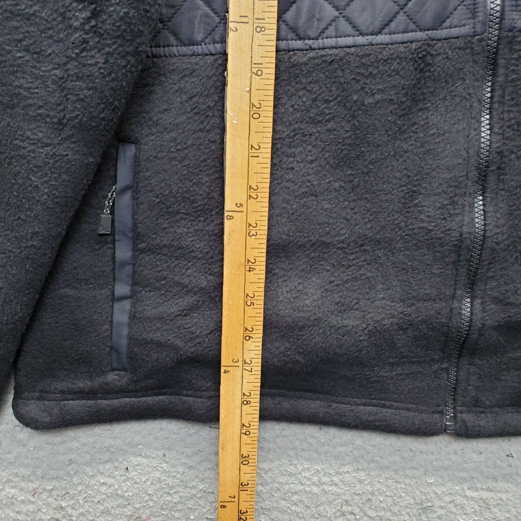 Eddie Bauer Eddie Bauer Mens XL Black Quilted Mixed Media Fleece Jacket Full Zip Size US XL / EU 56 / 4 - 3 Thumbnail