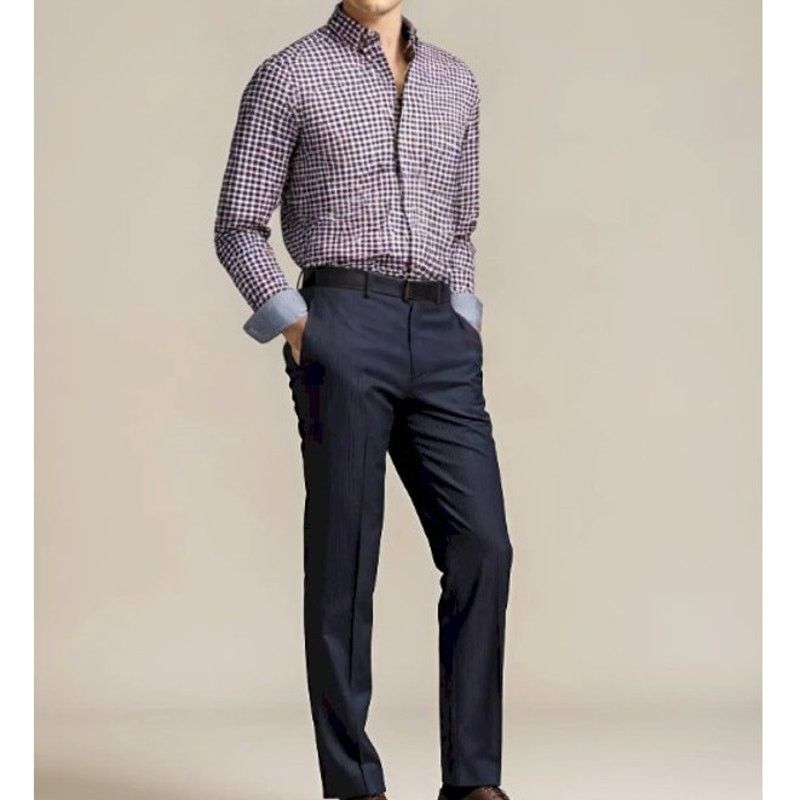 Johnston & Murphy JOHNSTON & MURPHY Shirt Men XL Contrast Flip Cuff Check Size US XL / EU 56 / 4 - 1 Thumbnail