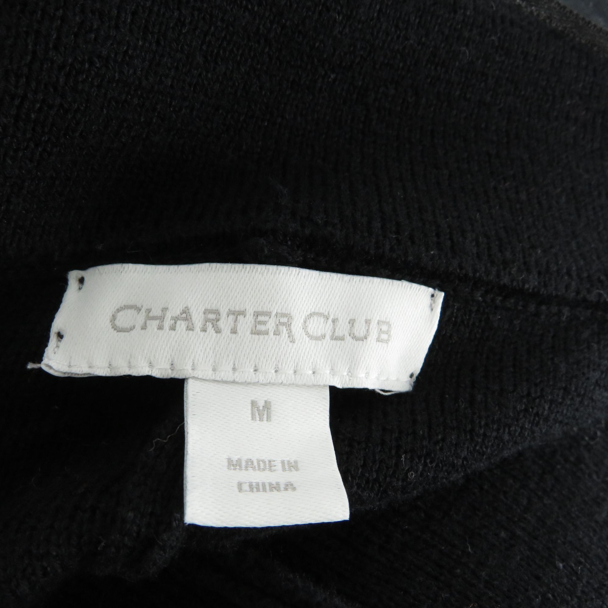 Charter Club Charter Club Womens Med Black Cardigan Blazer Button Closure Size M / US 6-8 / IT 42-44 - 5 Thumbnail