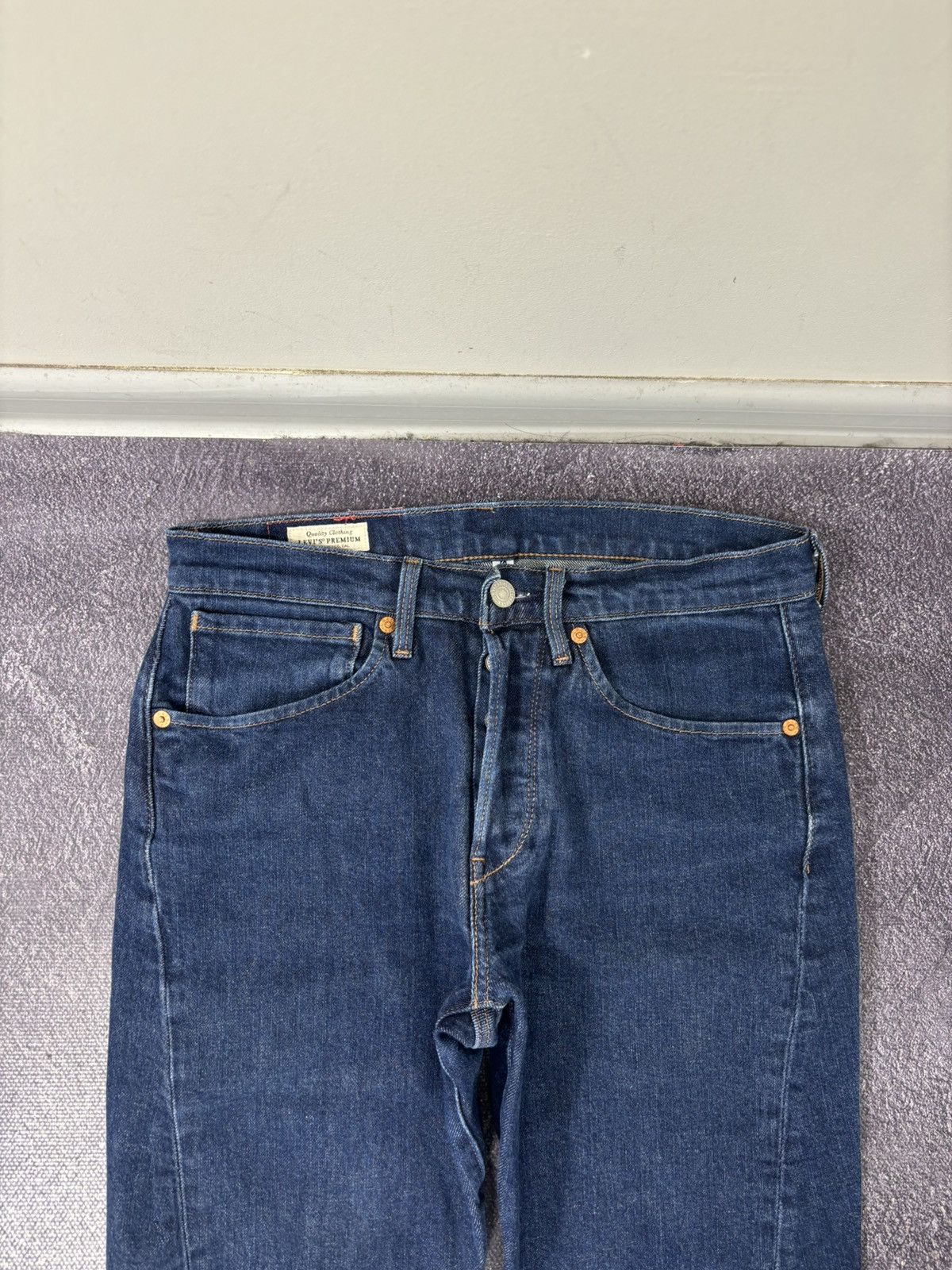 Levi's Levi’s Premium LEJ 502 Engineered Rare Slim Blue Denim Jeans Size US 28 / EU 44 - 10 Thumbnail
