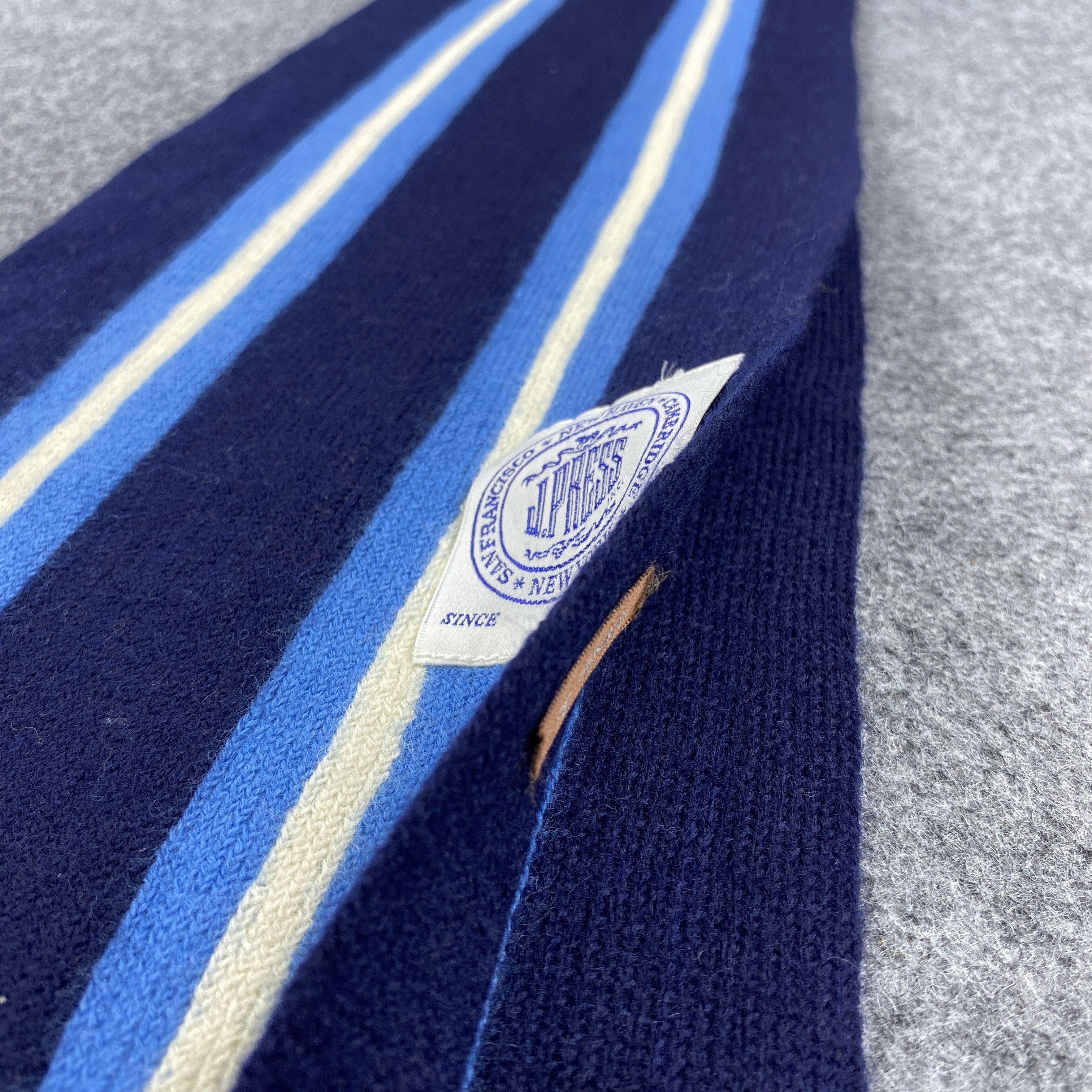 J. Press × Vintage GF10677 J. Press Scarf Neck Wear Muffler Nova Check Size ONE SIZE - 5 Thumbnail