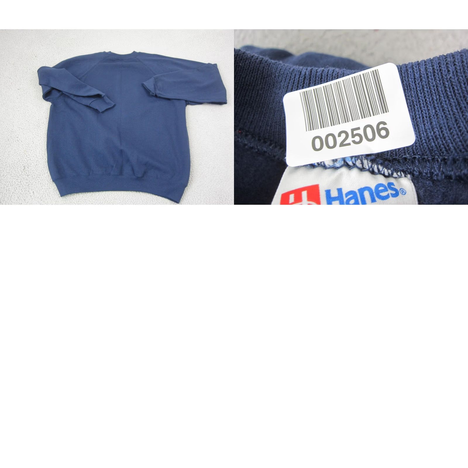 Hanes VINTAGE Hanes Sweatshirt Adult 2XL XXL Blue ABC Applique Bus Apple Made in USA 90s School Size US XXL / EU 58 / 5 - 8 Thumbnail