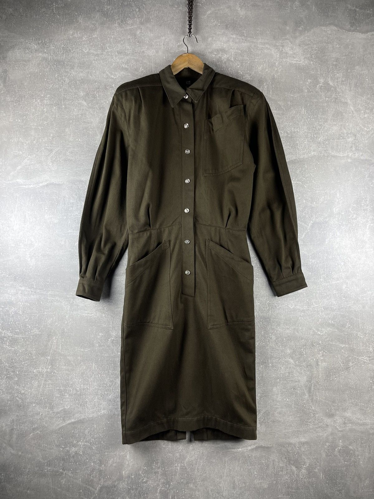 Thierry Mugler Thierry Mugler Jeans Vintage Structured Military Shirt Dress Size M / US 6-8 / IT 42-44 - 1 Thumbnail