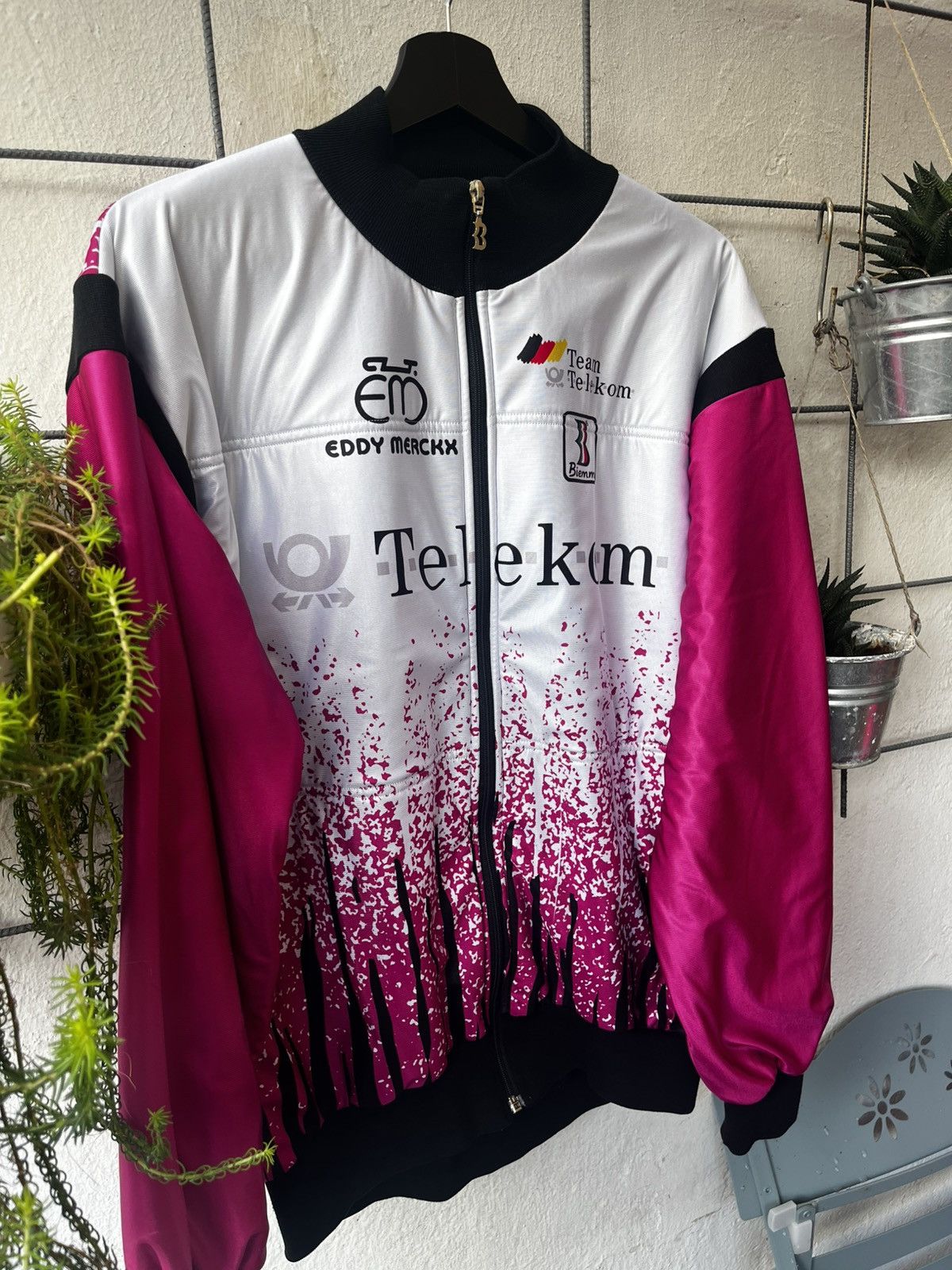 Other Biemme x Team Telekom Vintage Fleece Bomber Jacket Size US XXL / EU 58 / 5 - 4 Thumbnail