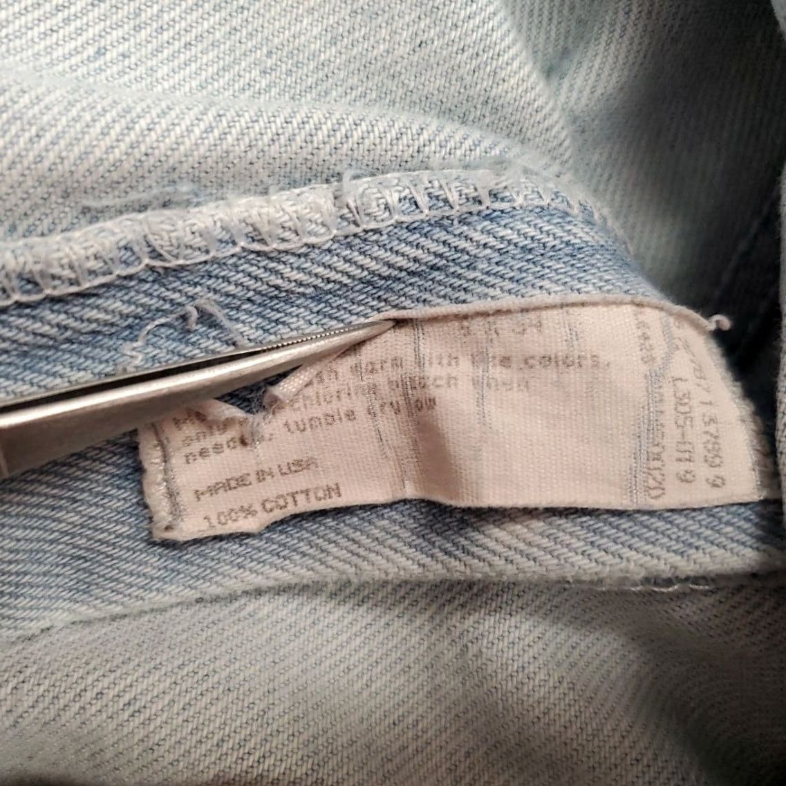 Wrangler VTG Wrangler Jeans Womens 28x29 Distressed Blue Western USA 5-Pocket Denim Straight Beltless Zip Closure Mens? No Women? Size 28" / US 6 / IT 42 - 6 Thumbnail