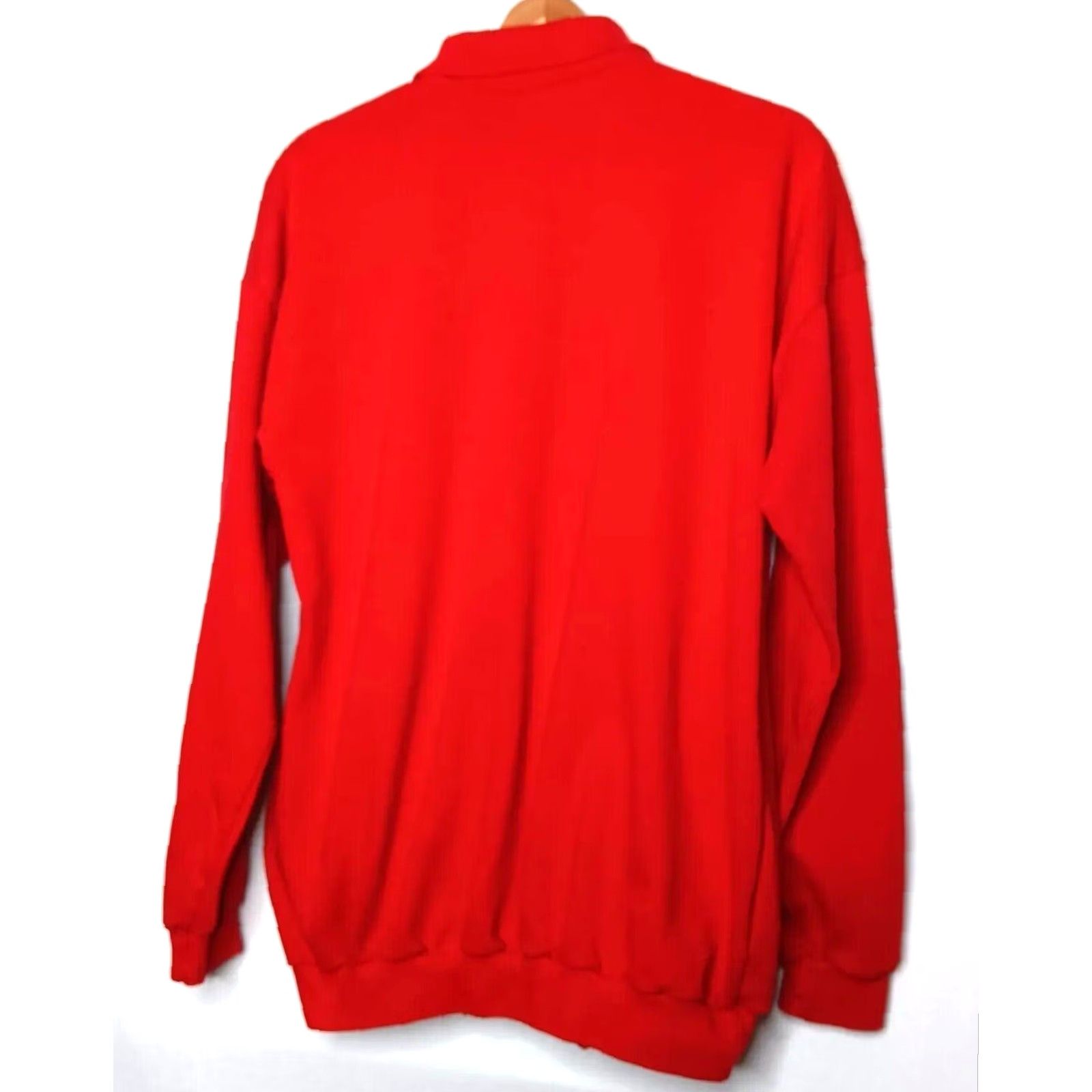 Vintage Crazy Shirts Hawaii Polo Shirt Long Sleeve Men L Red Collared Beach Maui Club Embroidered Solid Shirt Size US L / EU 52-54 / 3 - 2 Thumbnail