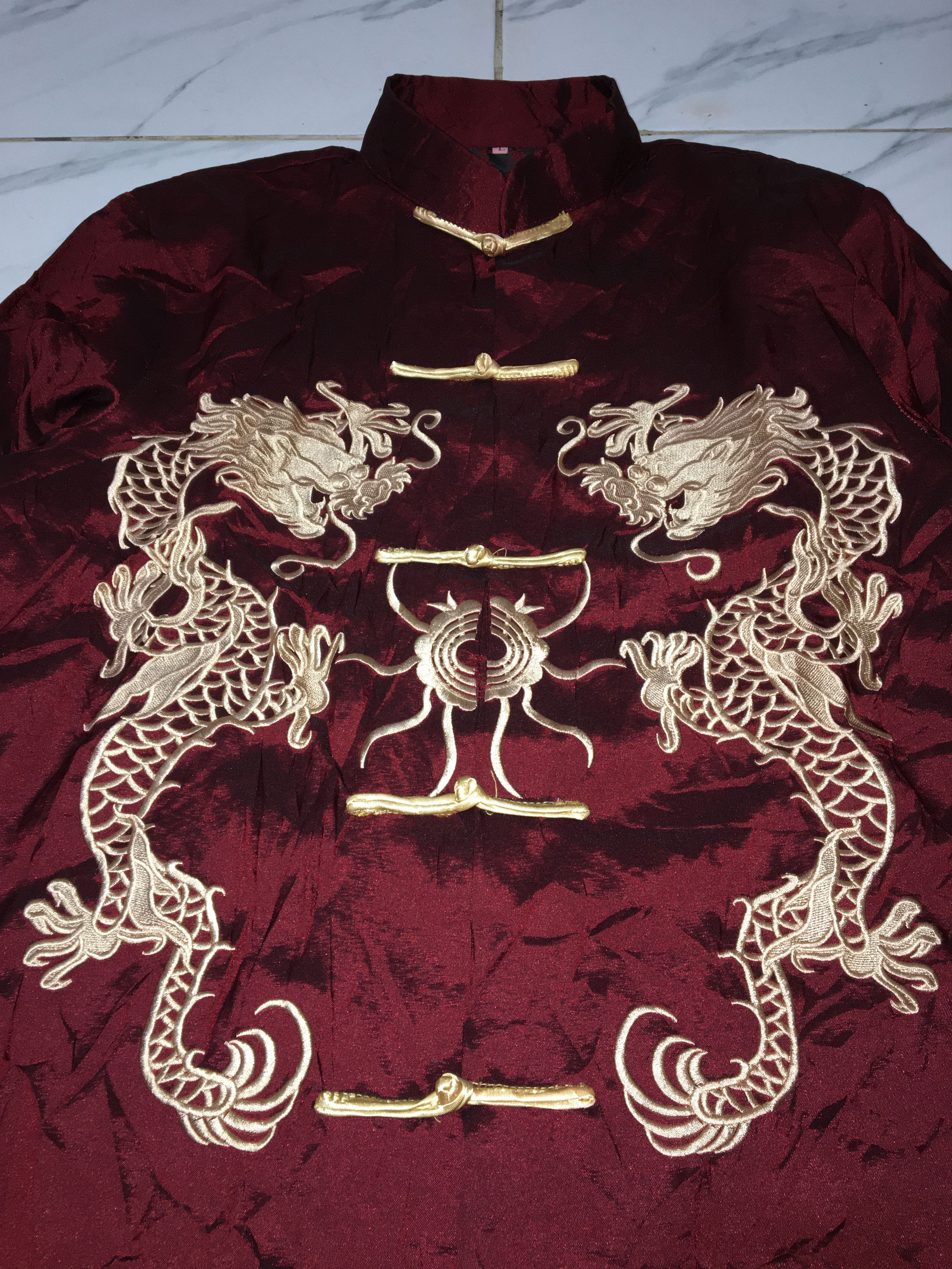 Japanese Brand NEW CHINESE ORIENTAL SILK KUNGFU Size US L / EU 52-54 / 3 - 3 Thumbnail