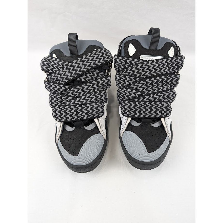 Lanvin o1rshd1 Curb Sneakers in White/Anthracite Size US 8 / EU 41 - 15 Thumbnail
