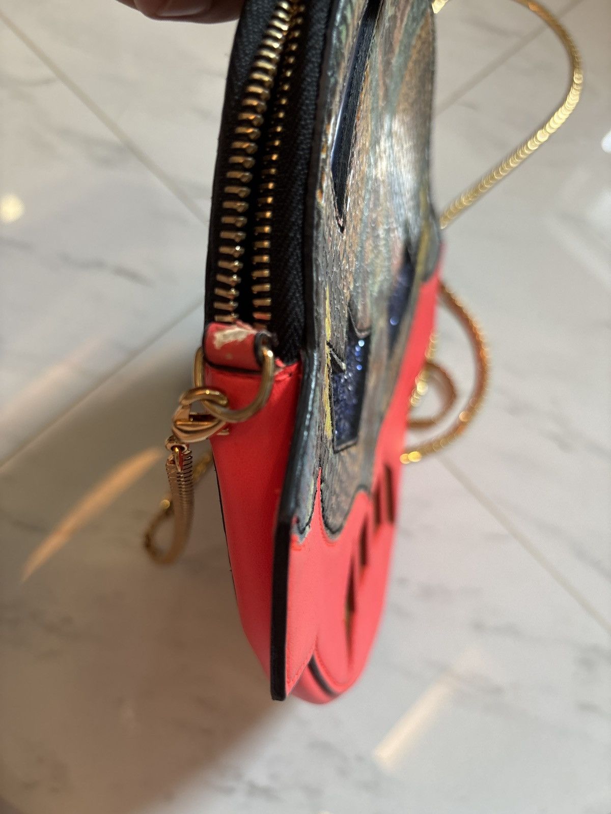 Stella McCartney Stella McCartney Snake Print Superhero Crossbody Bag Size ONE SIZE - 6 Thumbnail